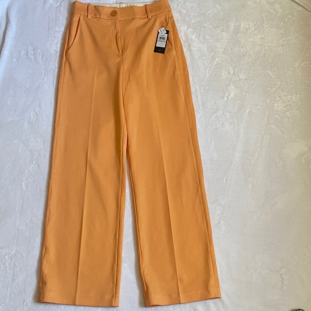 TOMMY HILFIGER Stylish Orange Wide-Leg Pants
